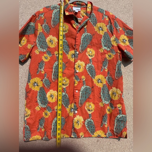 Sonoma Red and Green Casual Button Down Shirt Size Large - Picture 6 of 7